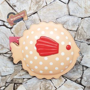 Puffy Puffer Fish Crossbody Novelty Bag Guava Juice Polka Dot Purse Kate Spade